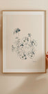 Pansies pencil drawing Plakat - Posterbox