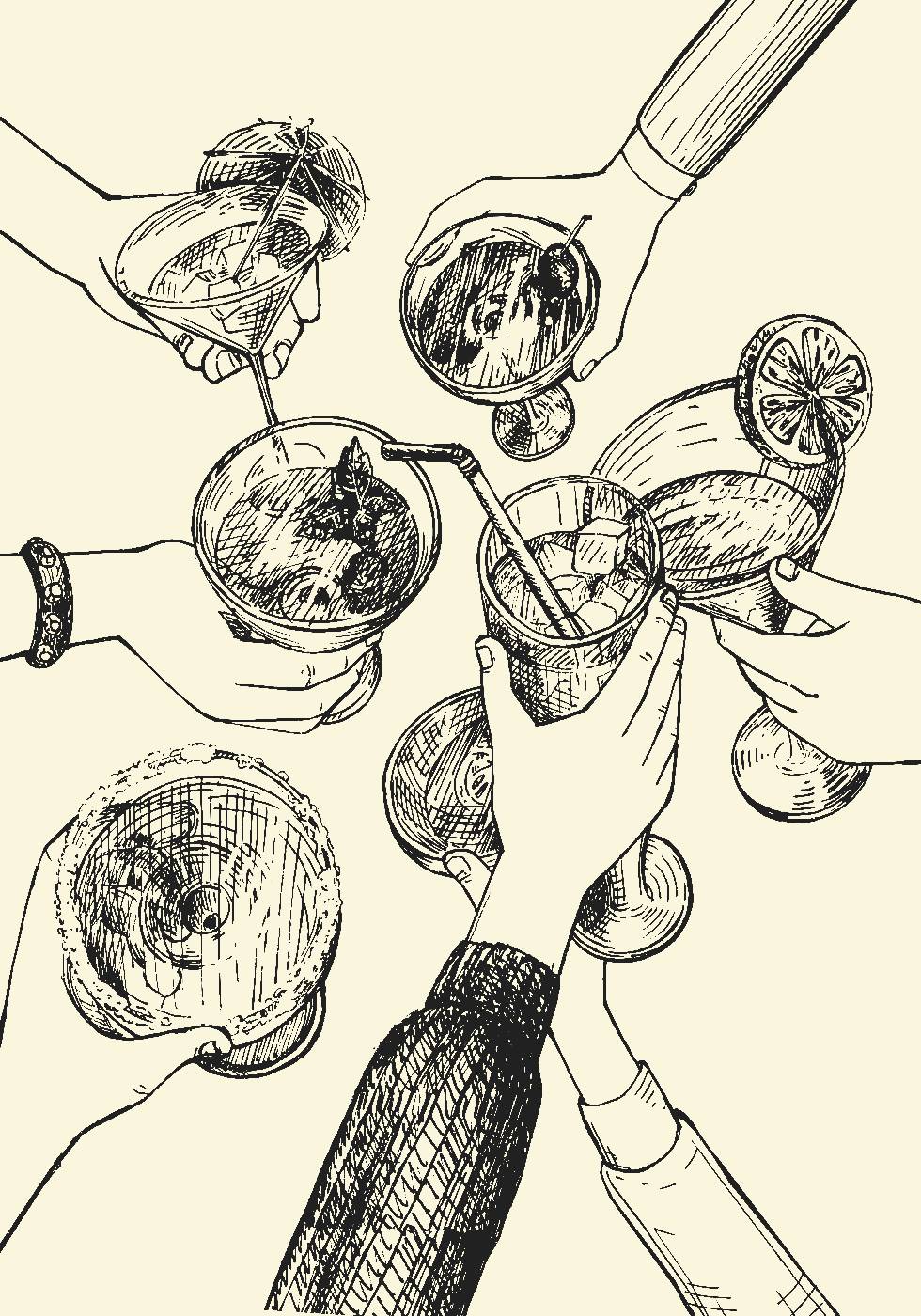 Cheers Print Plakat - Posterbox.dk