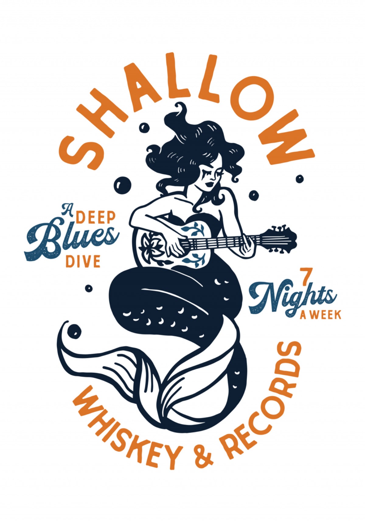 Shallow Whiskey &amp; Records Dive Bar Music Mermaid