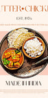 Vintage Butter Chicken - Posterbox