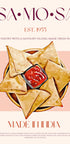 Golden Samosas with Dip - Posterbox