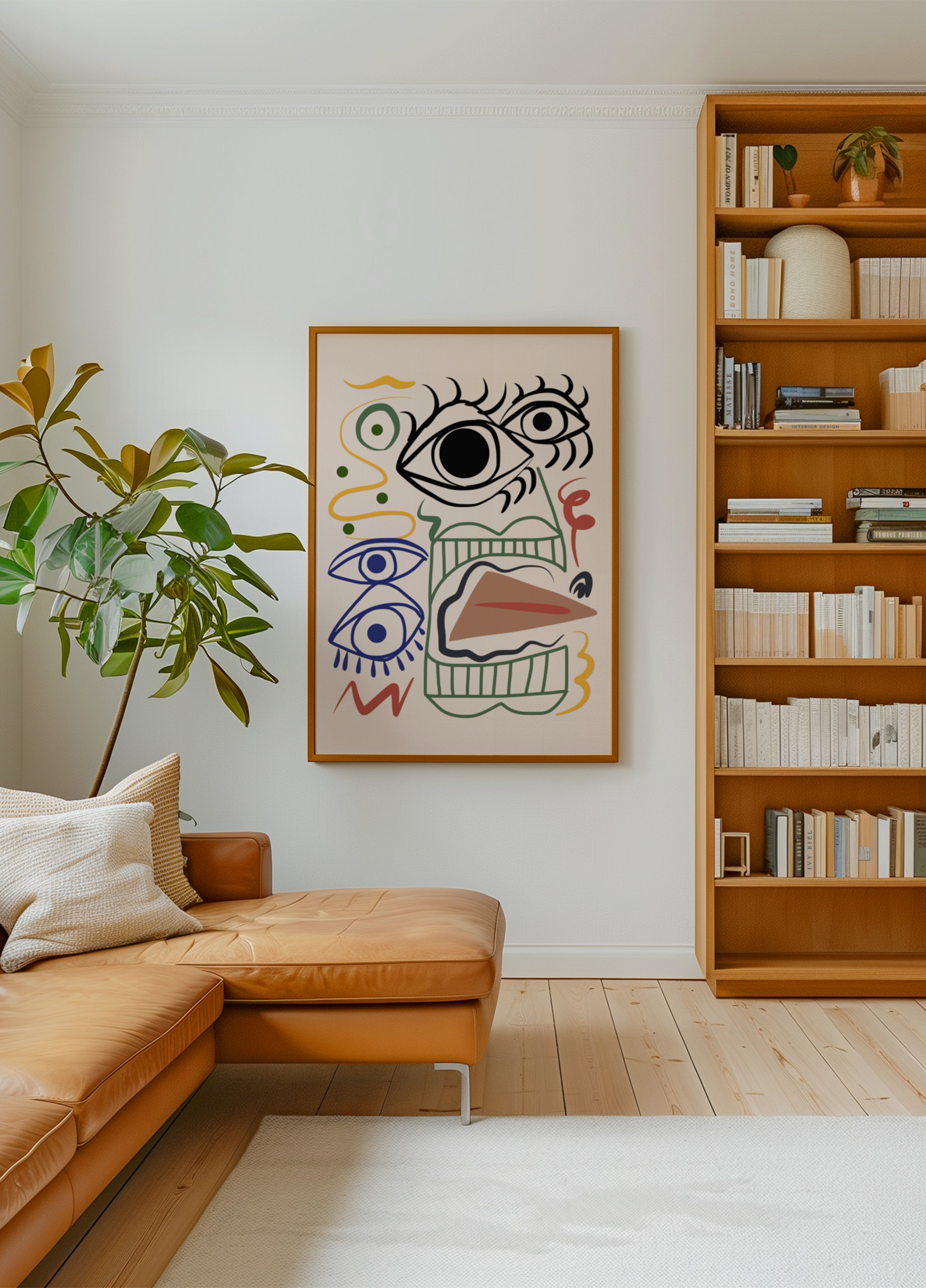 Modern Abstract Face - Posterbox