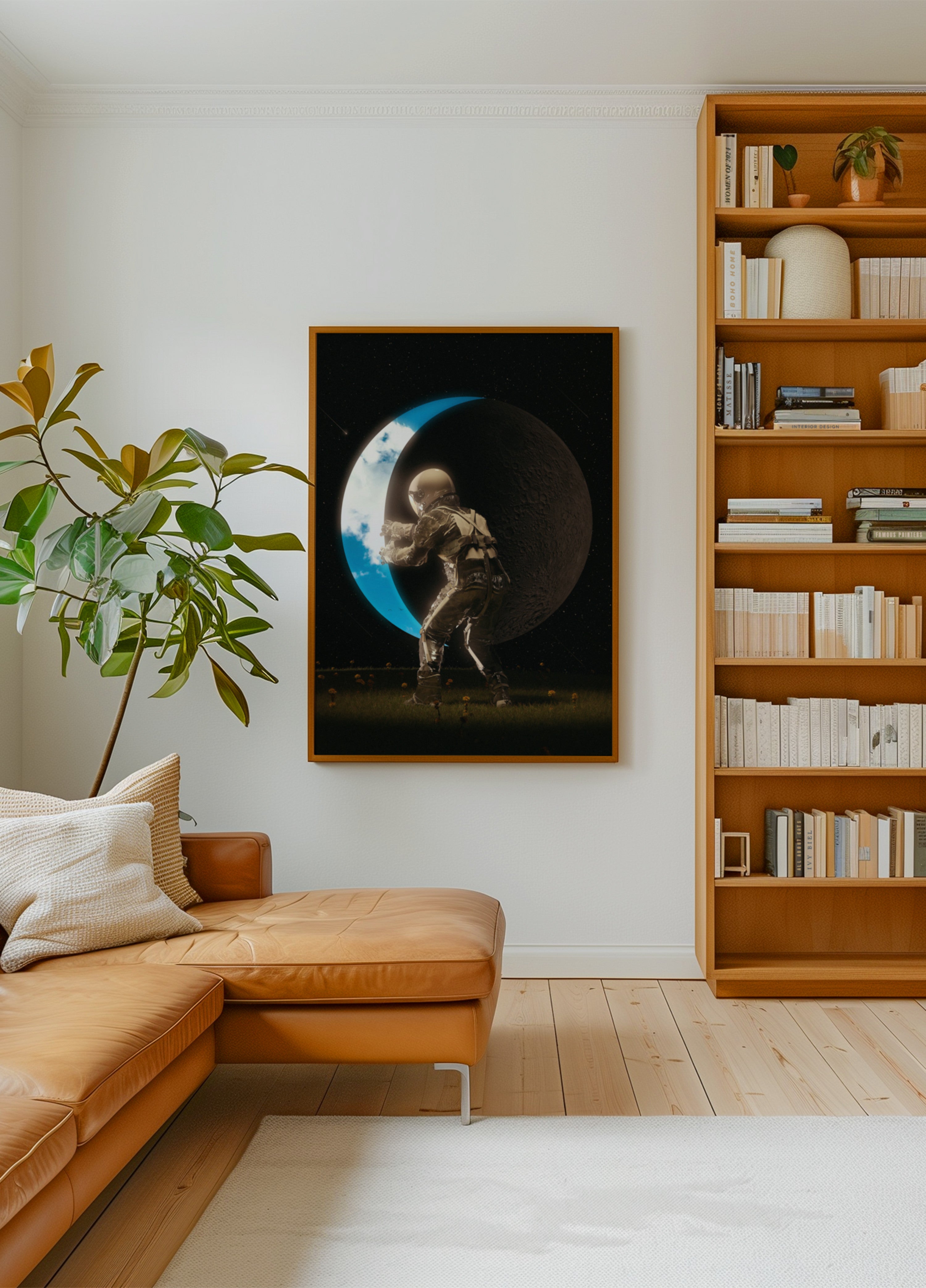 Astronaut Holding the Moon