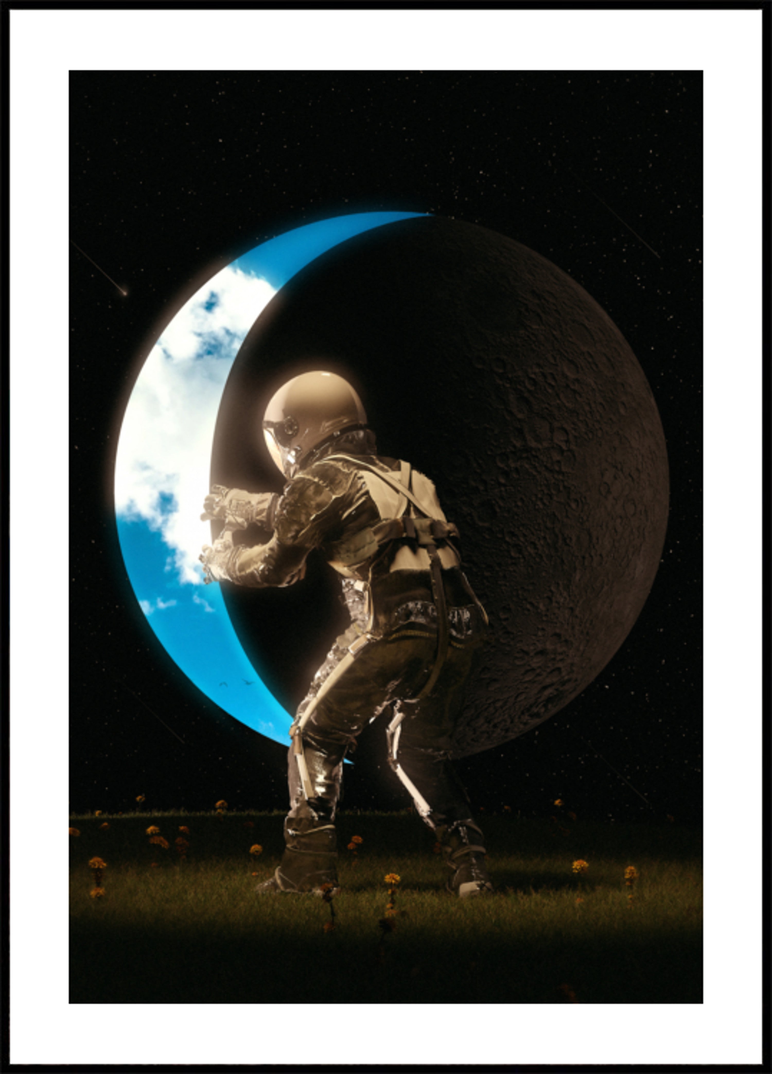 Astronaut Holding the Moon