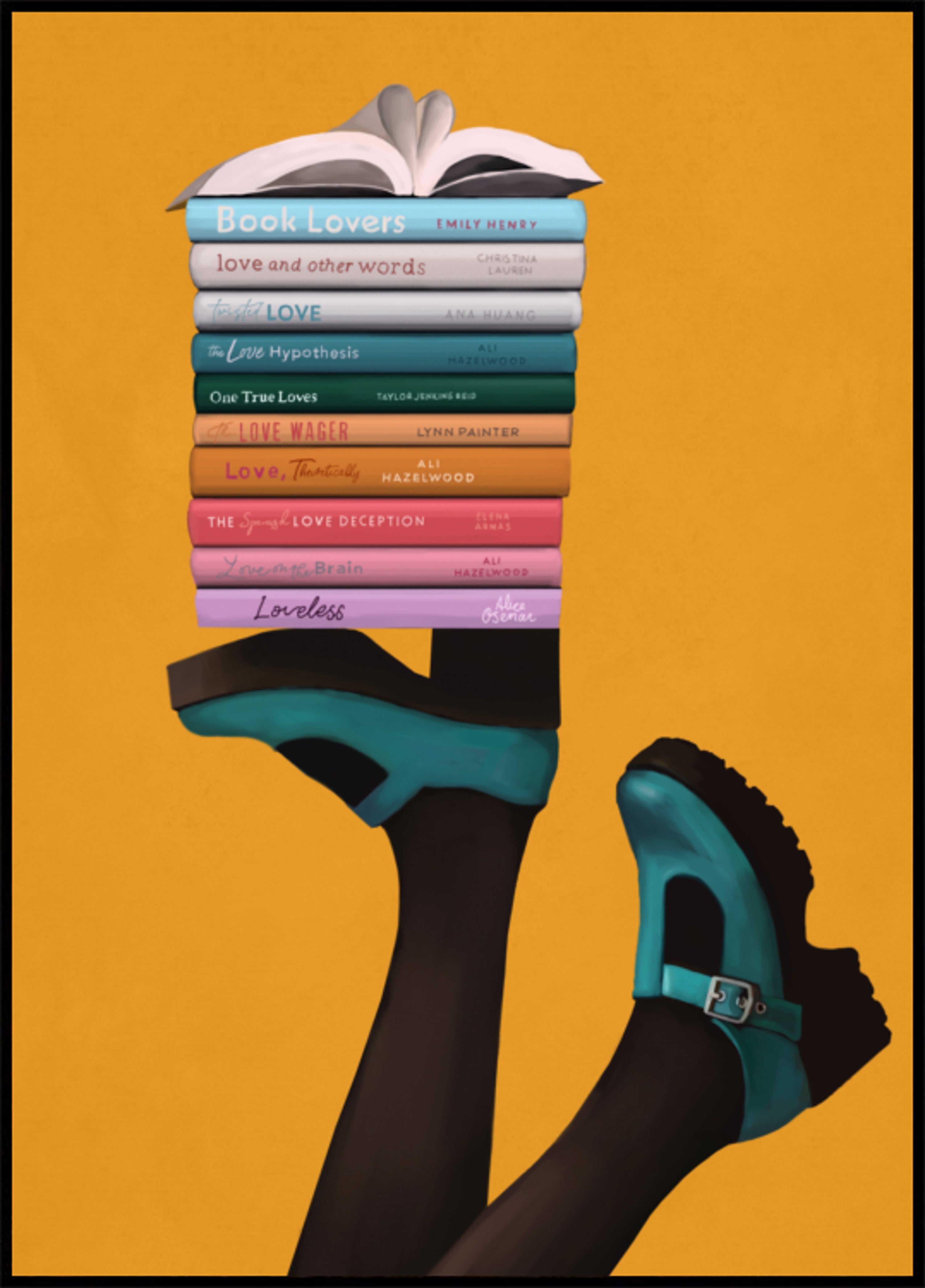 Whimsical Book Lover Feet
