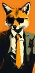 Dapper Fox Portrait - Posterbox