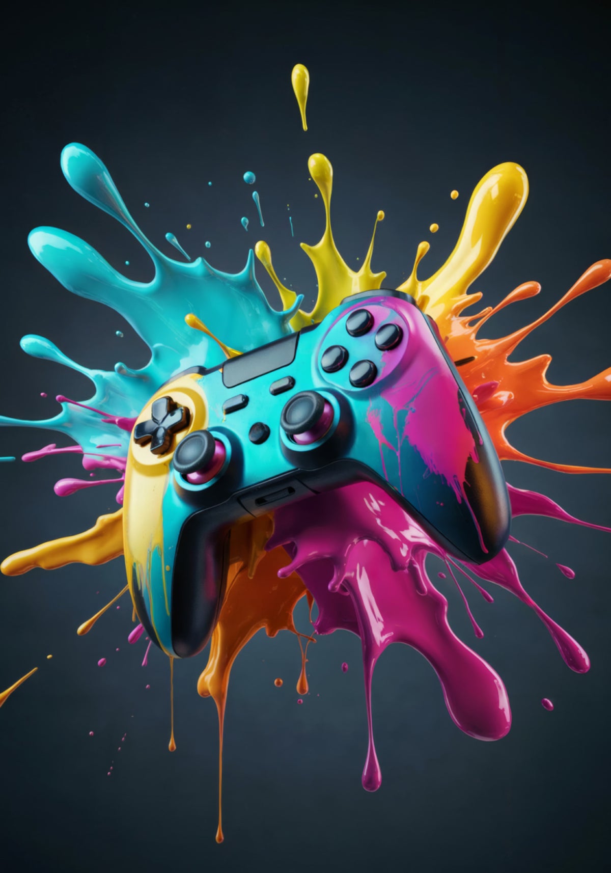 Vibrant Gaming Splash - Posterbox