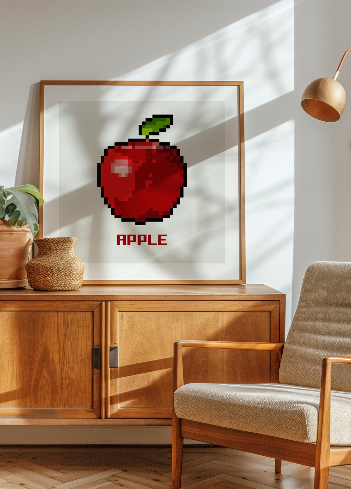 Retro Pixel Apple - Posterbox