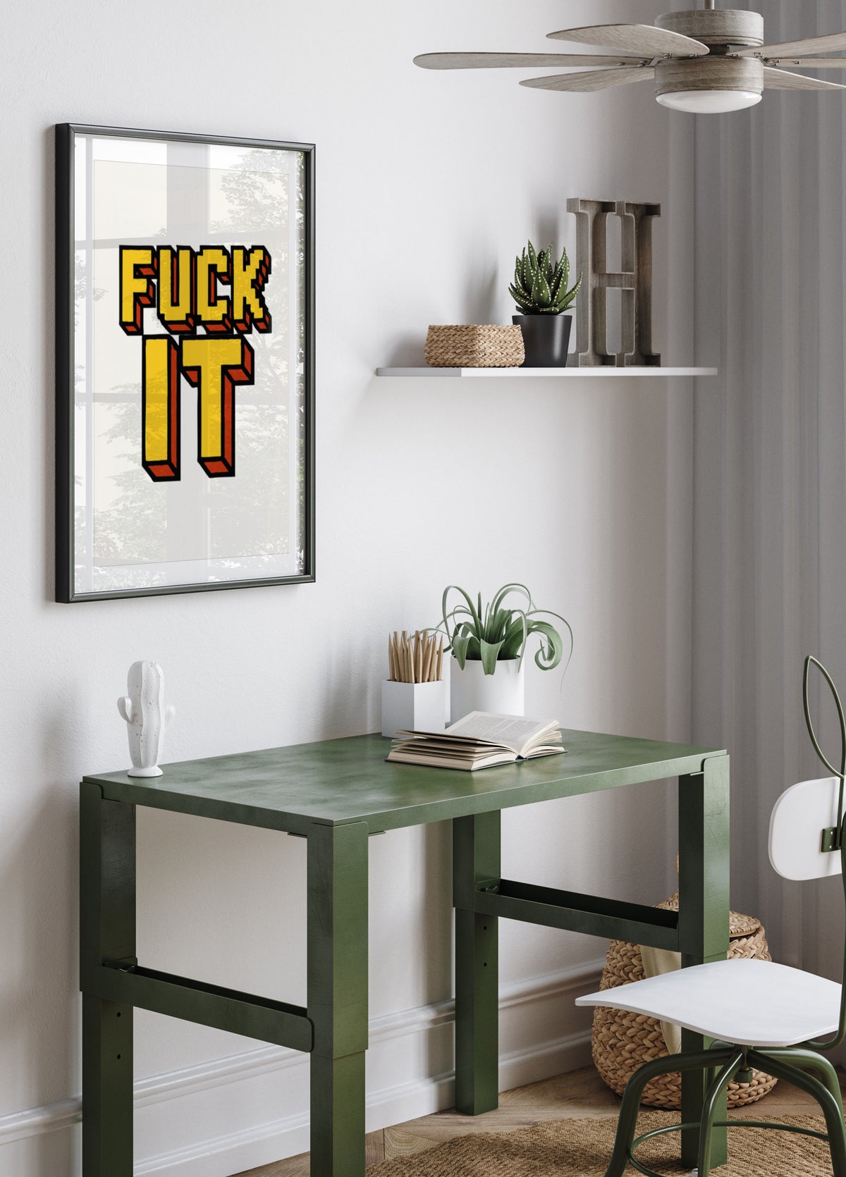 Retro Fuck It Statement - Posterbox