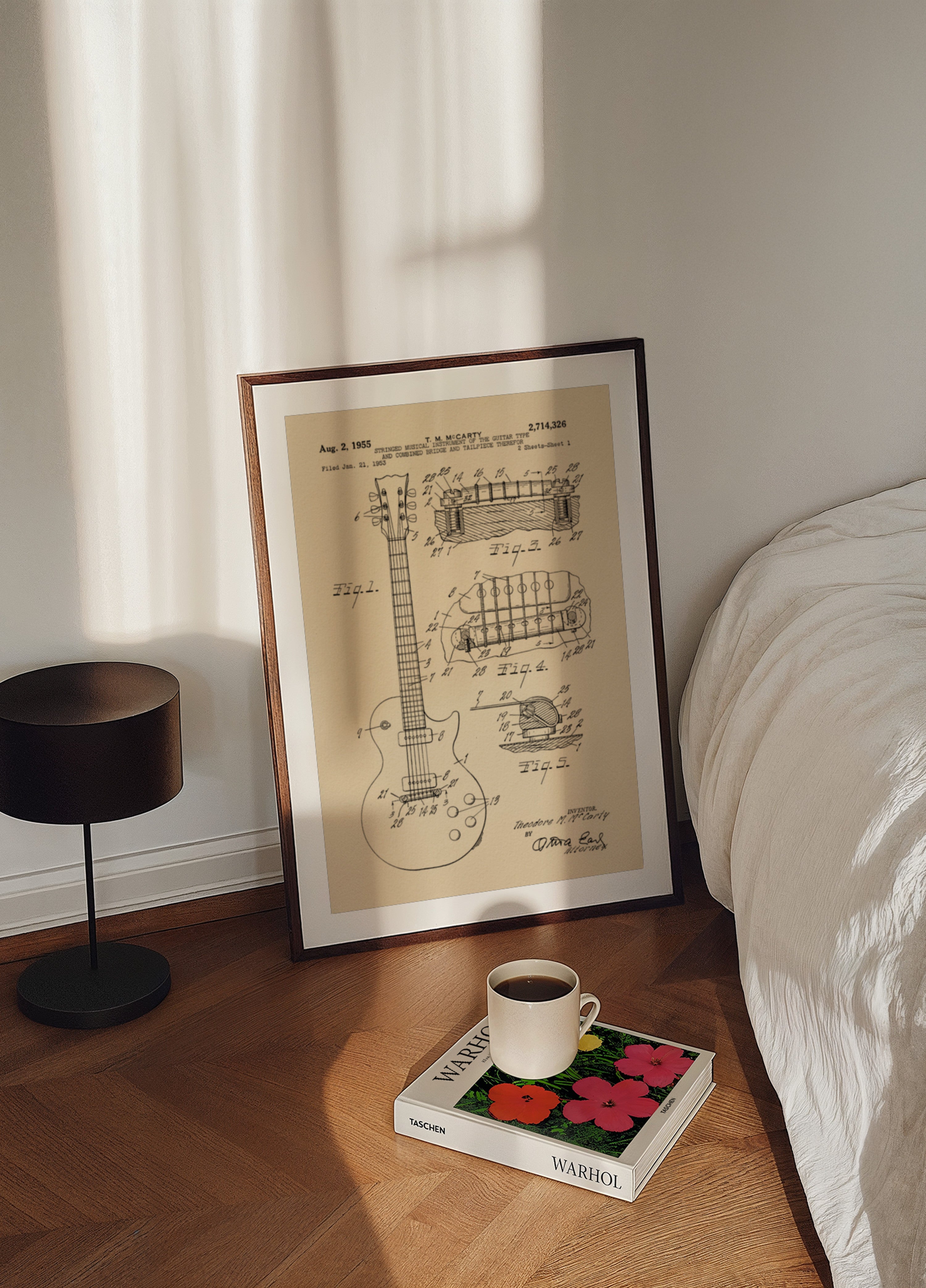 Vintage Guitar Patent Drawing
