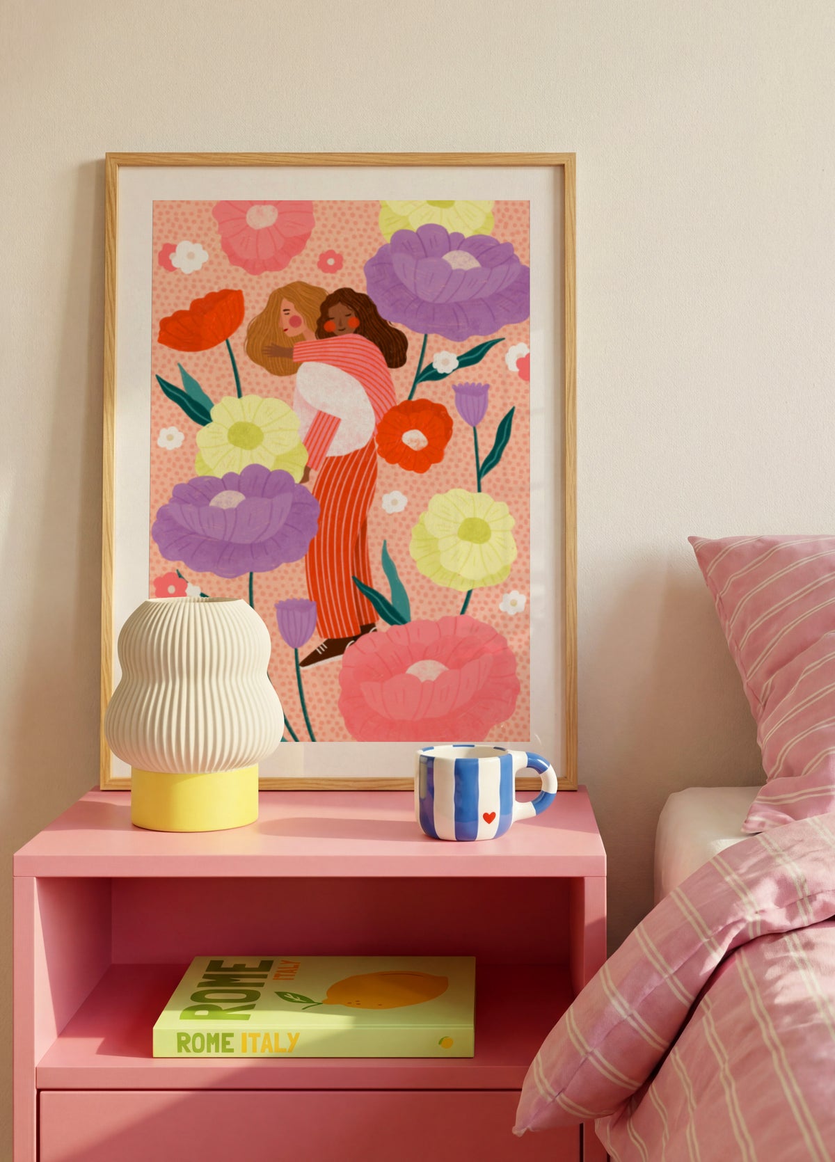 Joyful Floral Embrace - Posterbox