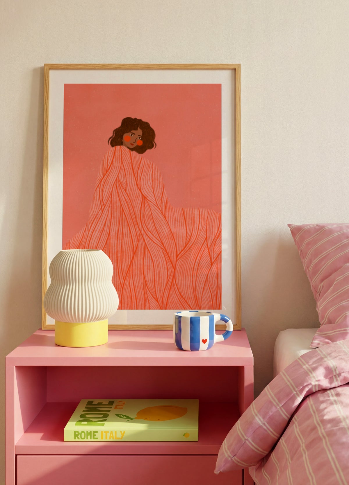 Coral Woman Dreaming - Posterbox