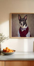 Dapper Dog In Vest - Posterbox