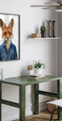 Stylish Fox In Denim Jacket - Posterbox
