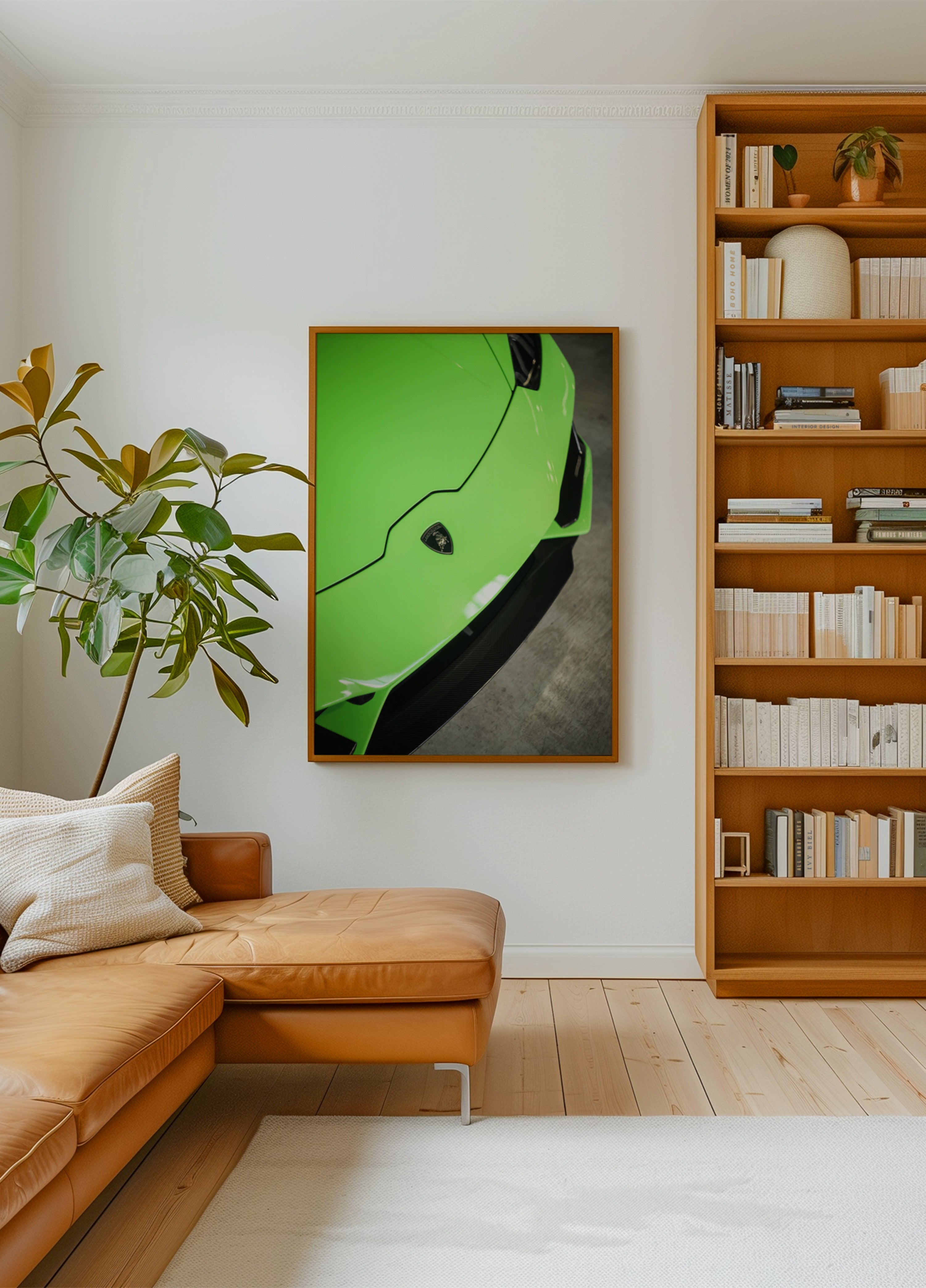 Sleek Green Sports Car
