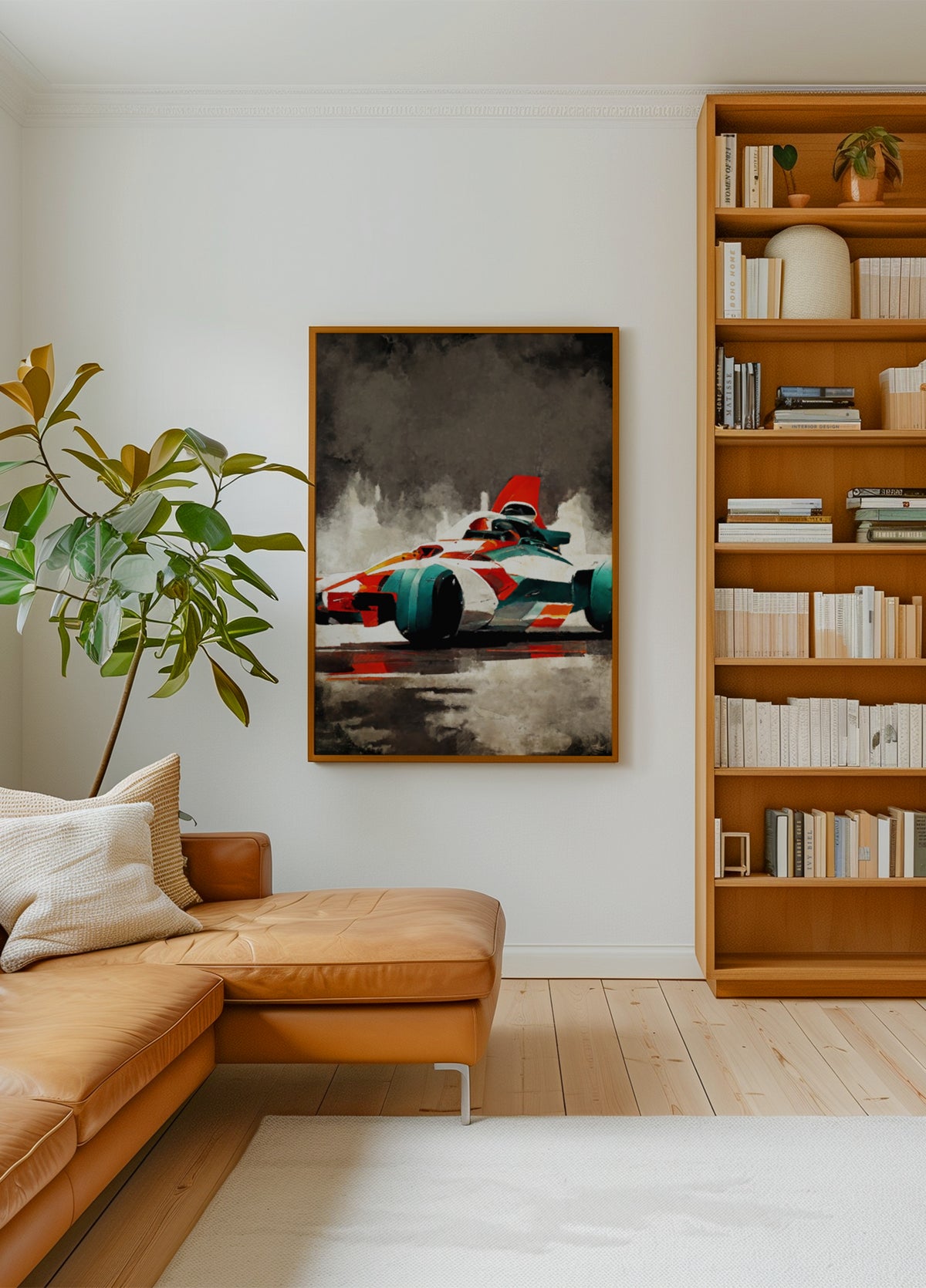 Vibrant Race Car Action - Posterbox