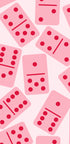Pink Dominoes Pattern - Posterbox