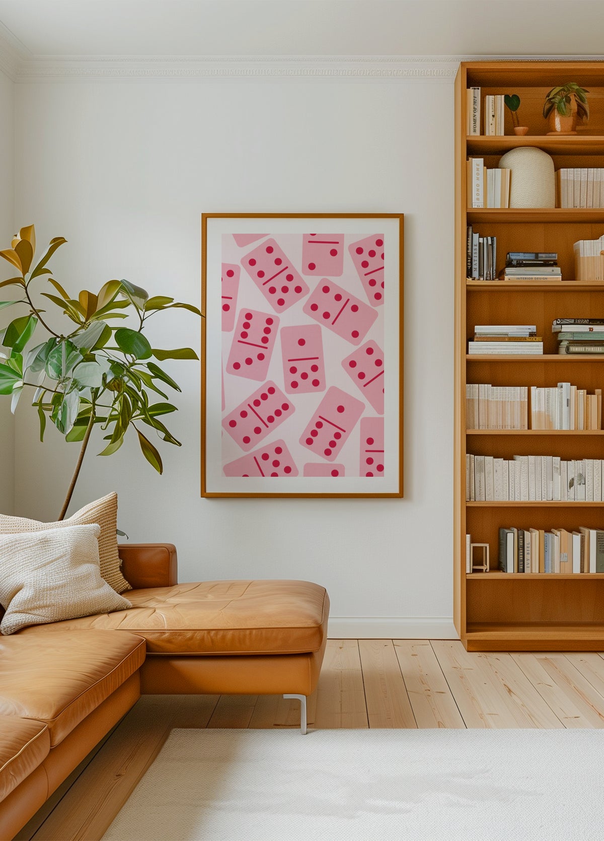 Pink Dominoes Pattern - Posterbox