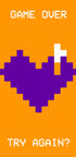 Retro Game Over Heart - Posterbox