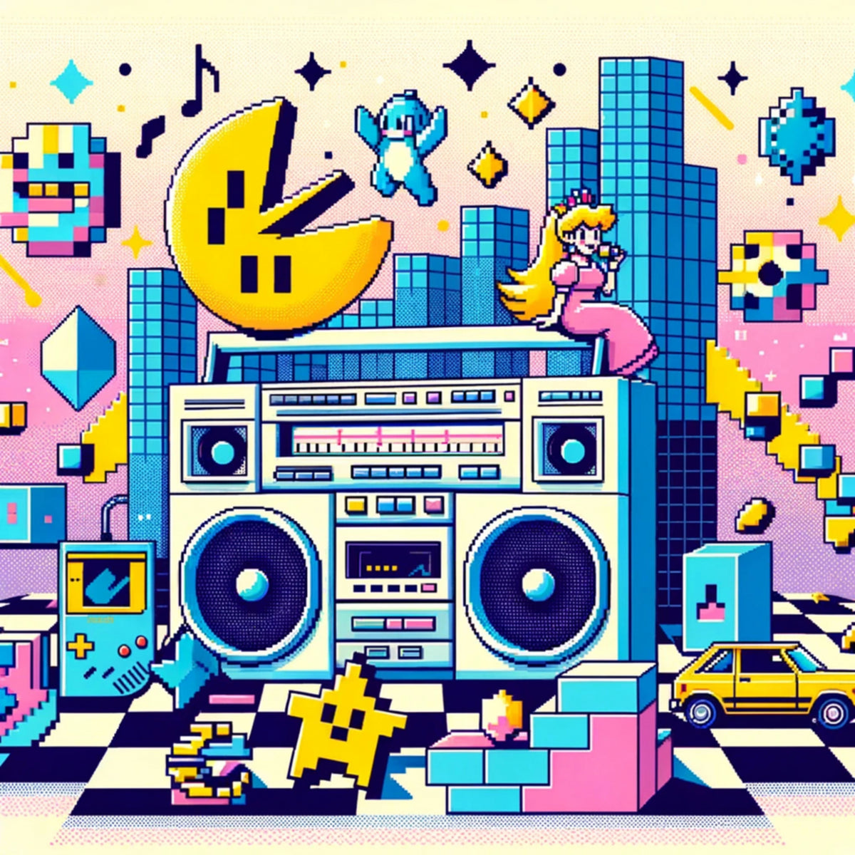 Retro Pixel Party - Posterbox
