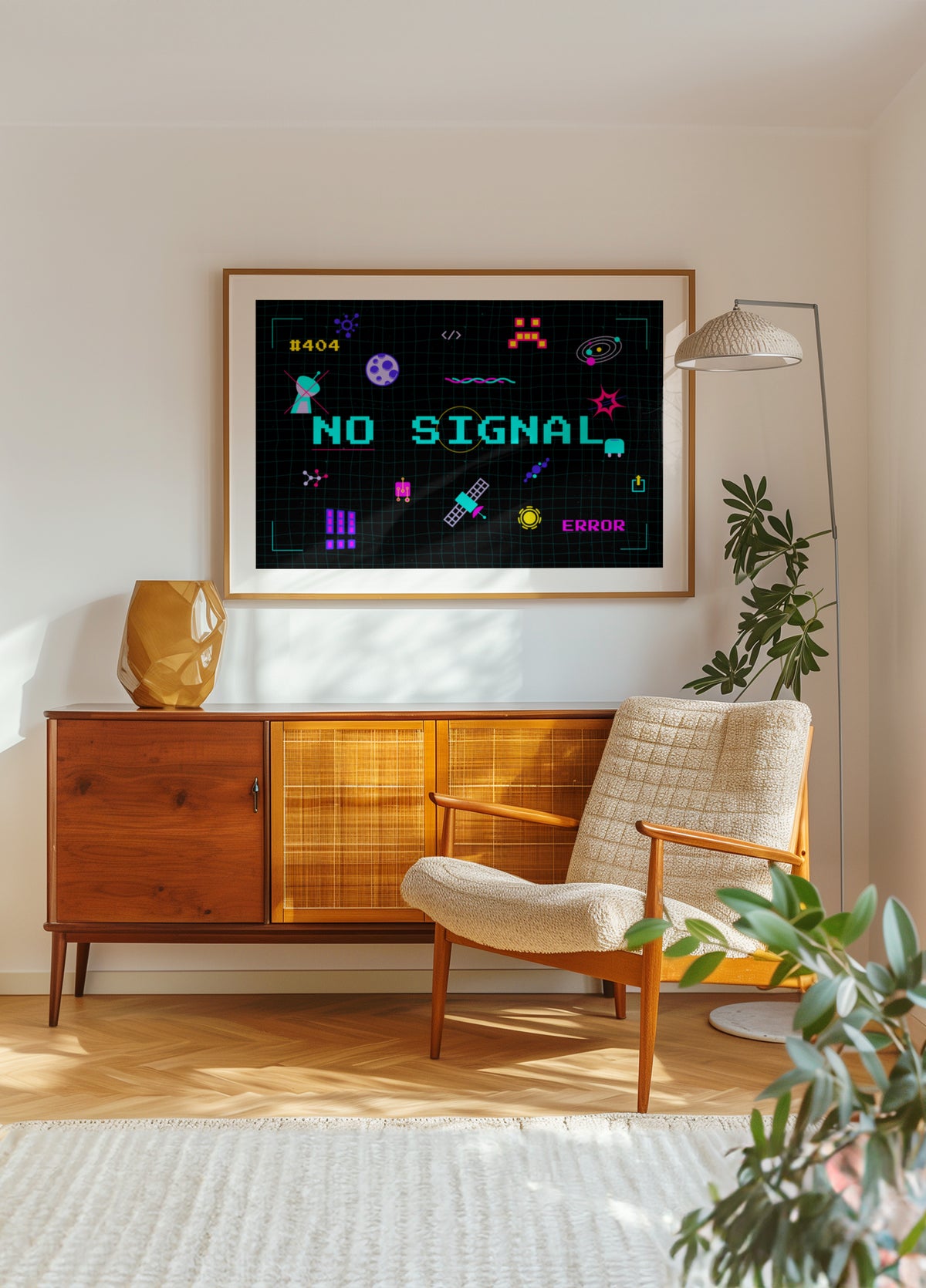 Retro Pixel No Signal - Posterbox