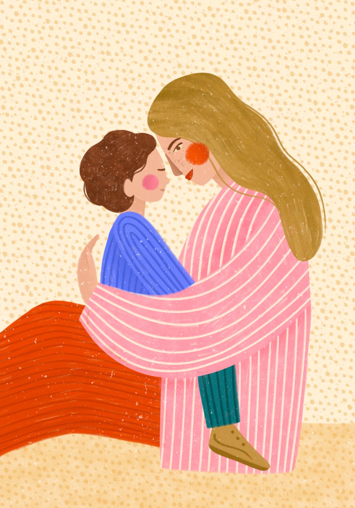 Loving Mother Child Embrace