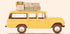 Vintage bil på roadtrip - Posterbox