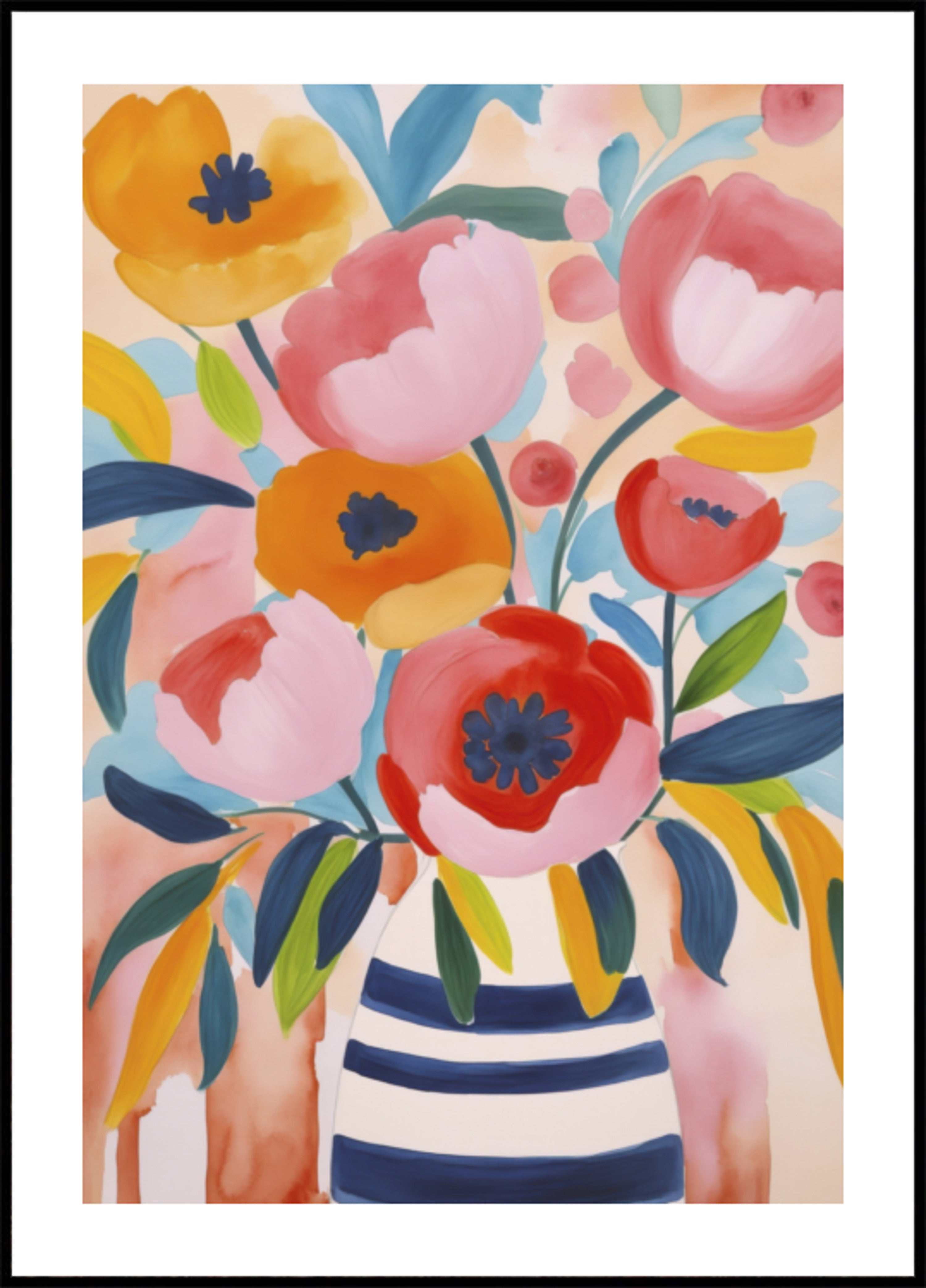 Vibrant Striped Bouquet