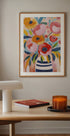Vibrant Striped Bouquet - Posterbox