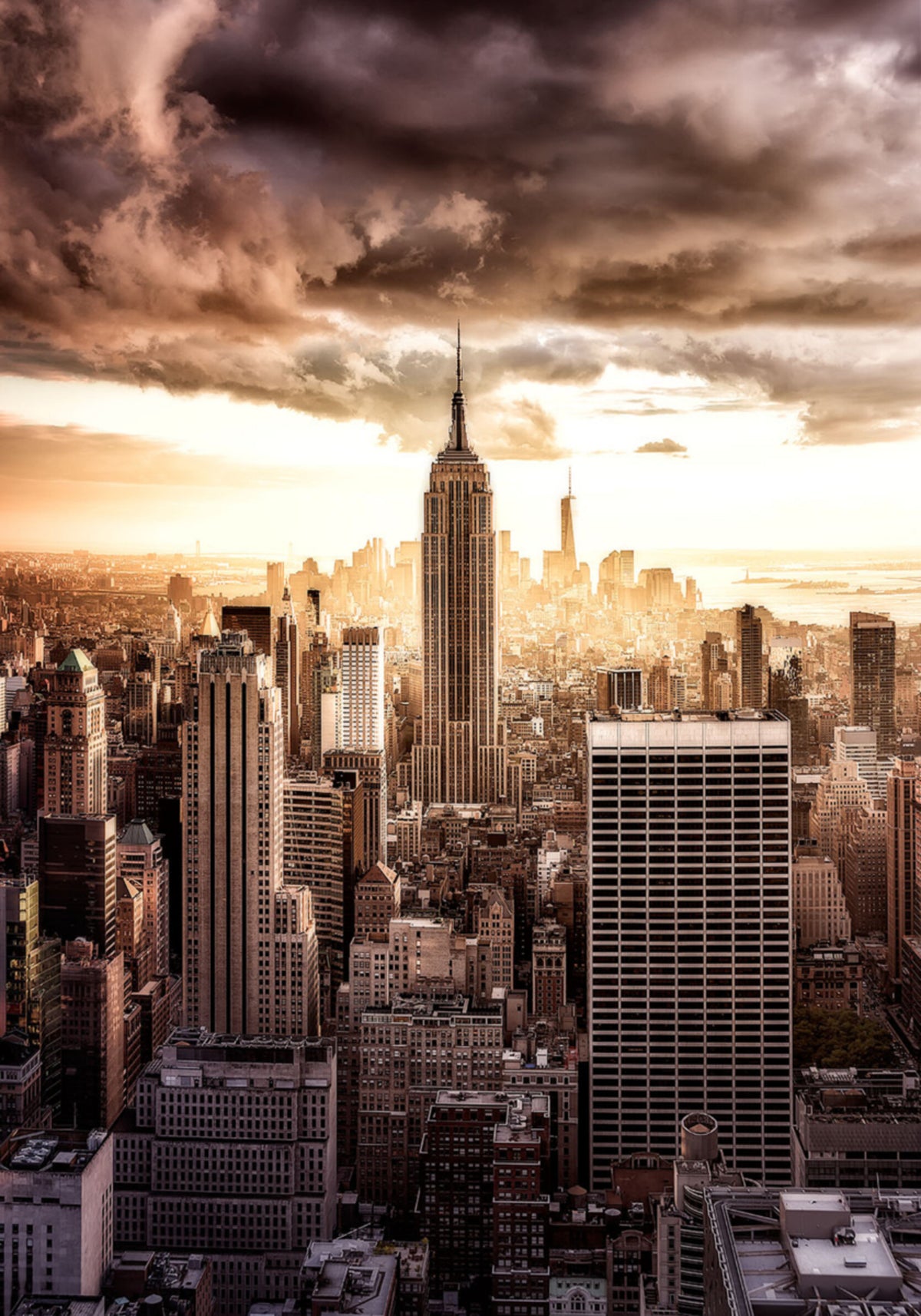 Dramatic New York City Skyline - Posterbox