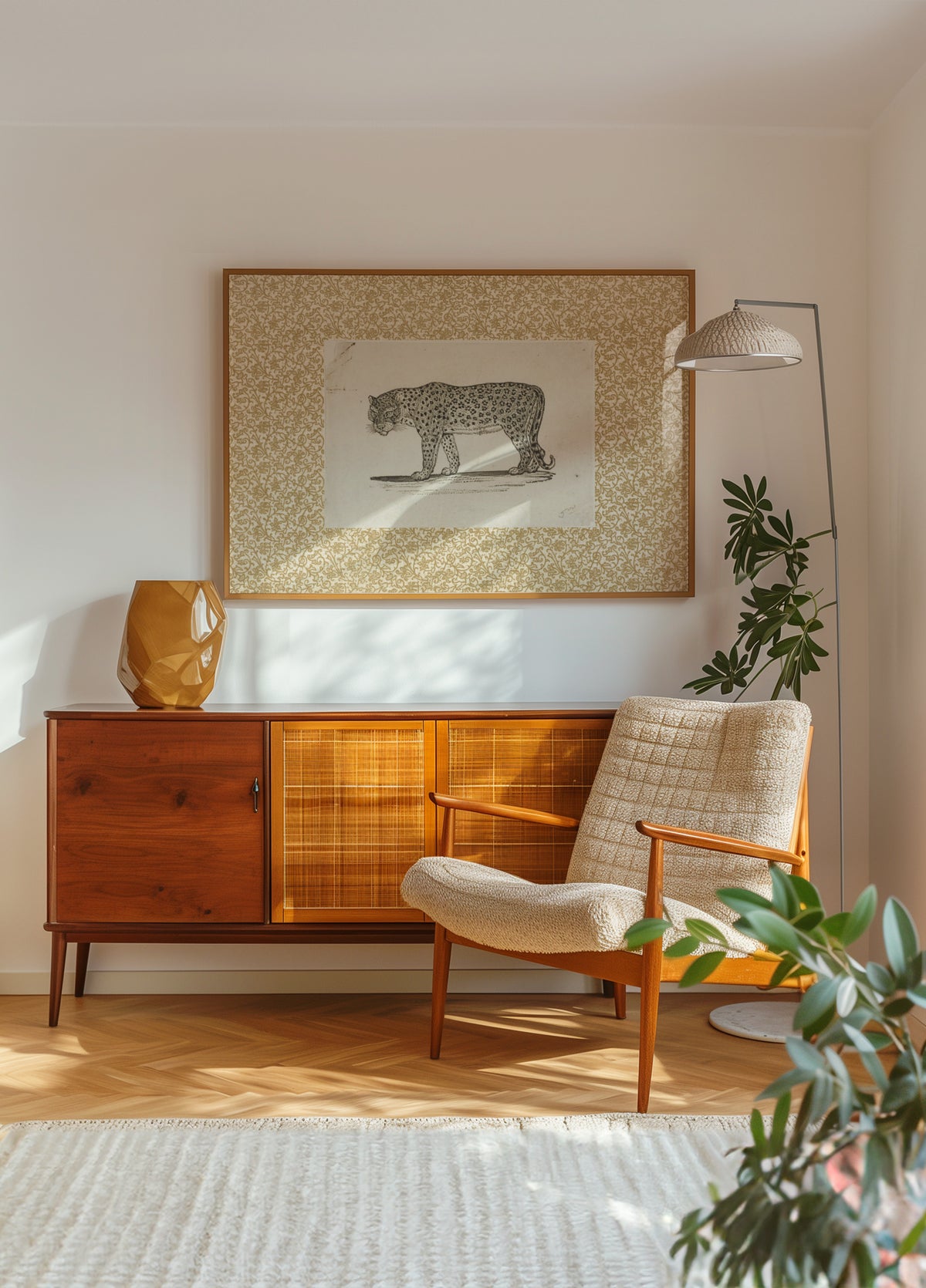 Vintage Leopard Sketch - Posterbox
