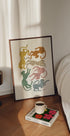 Colorful Dancing Cheetahs - Posterbox