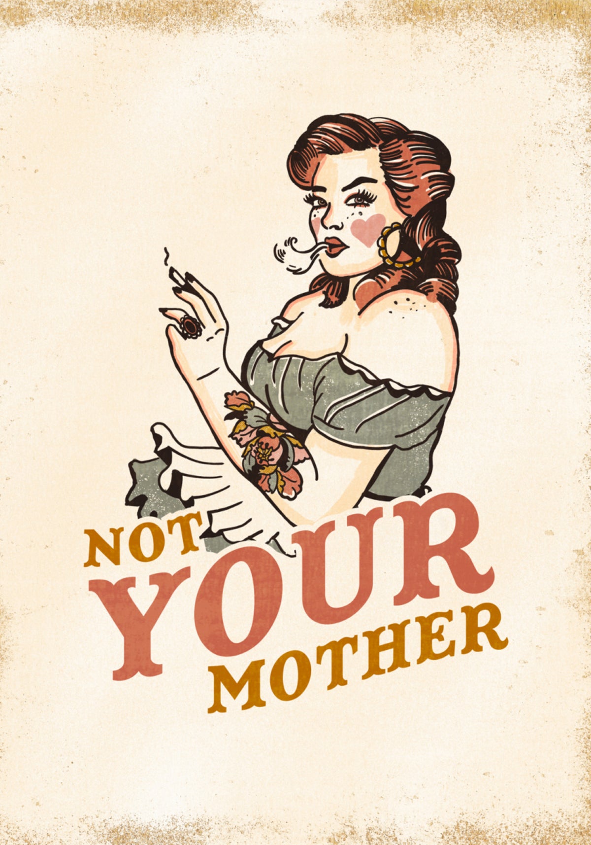 Not Your Mother Rockabilly Pinup With Sassy Attitude - Posterbox