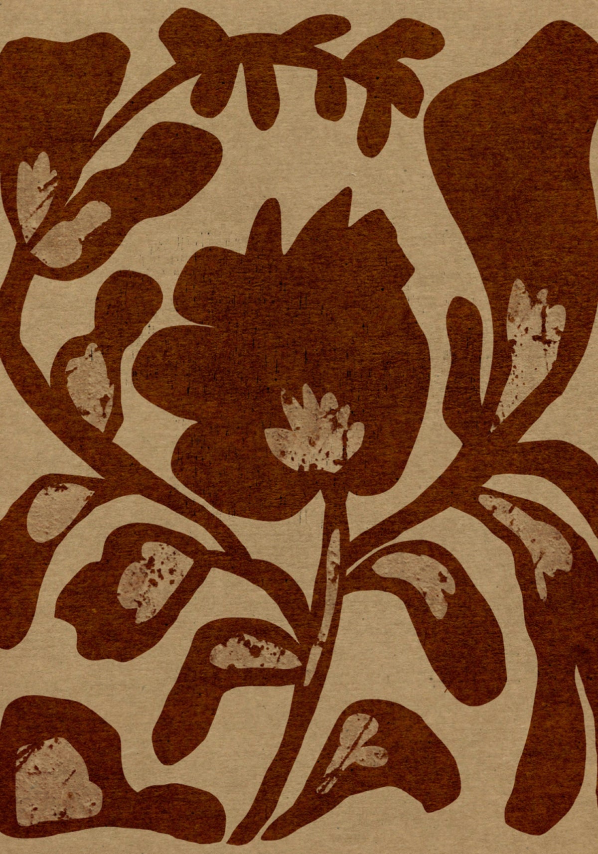 Earthy Floral Motif - Posterbox