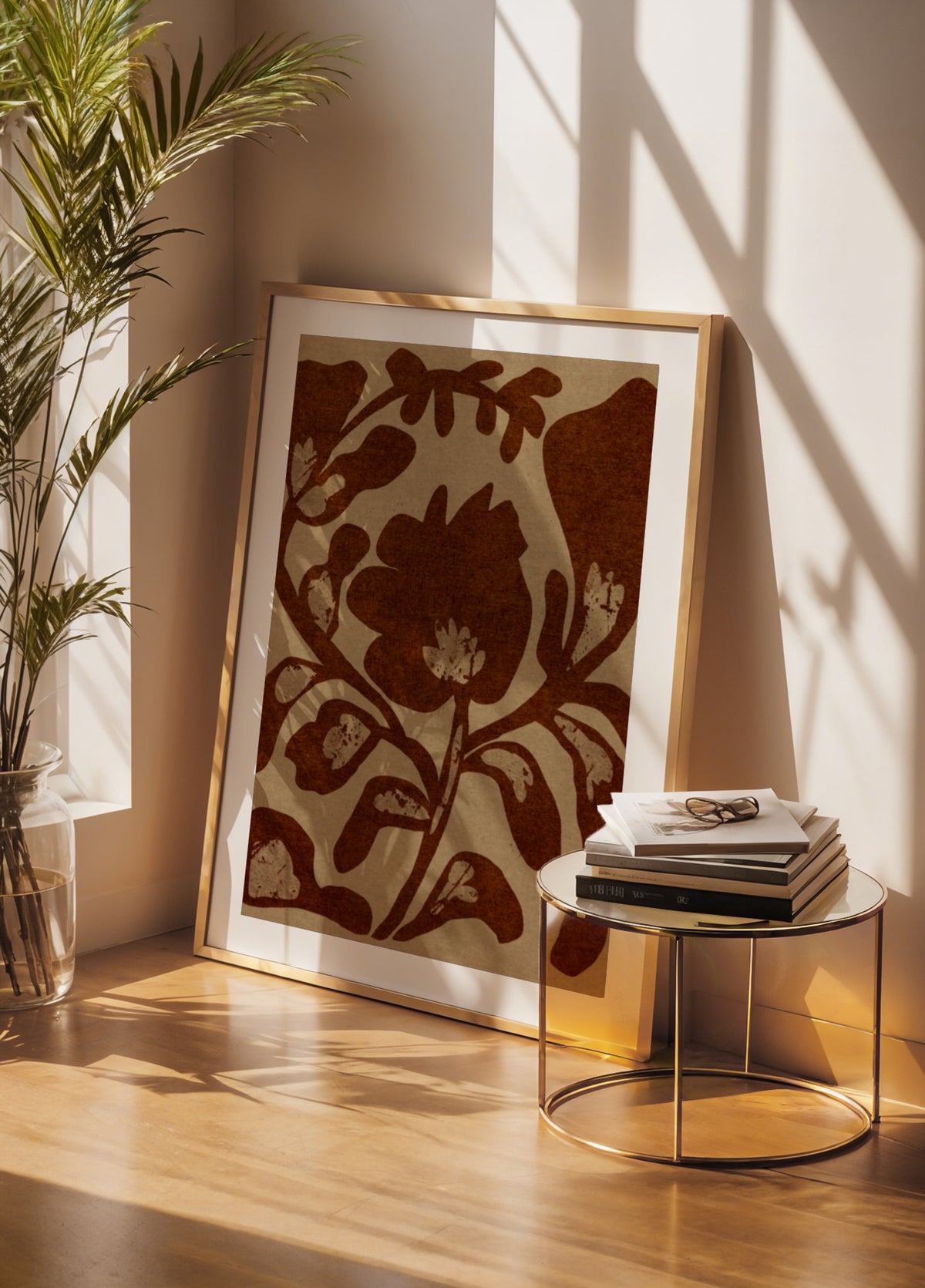 Earthy Floral Motif - Posterbox