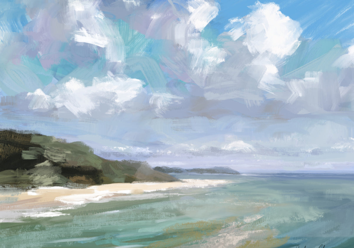 Peaceful Beach Scene - Posterbox