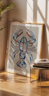 Watercolor Blue Lobster - Posterbox