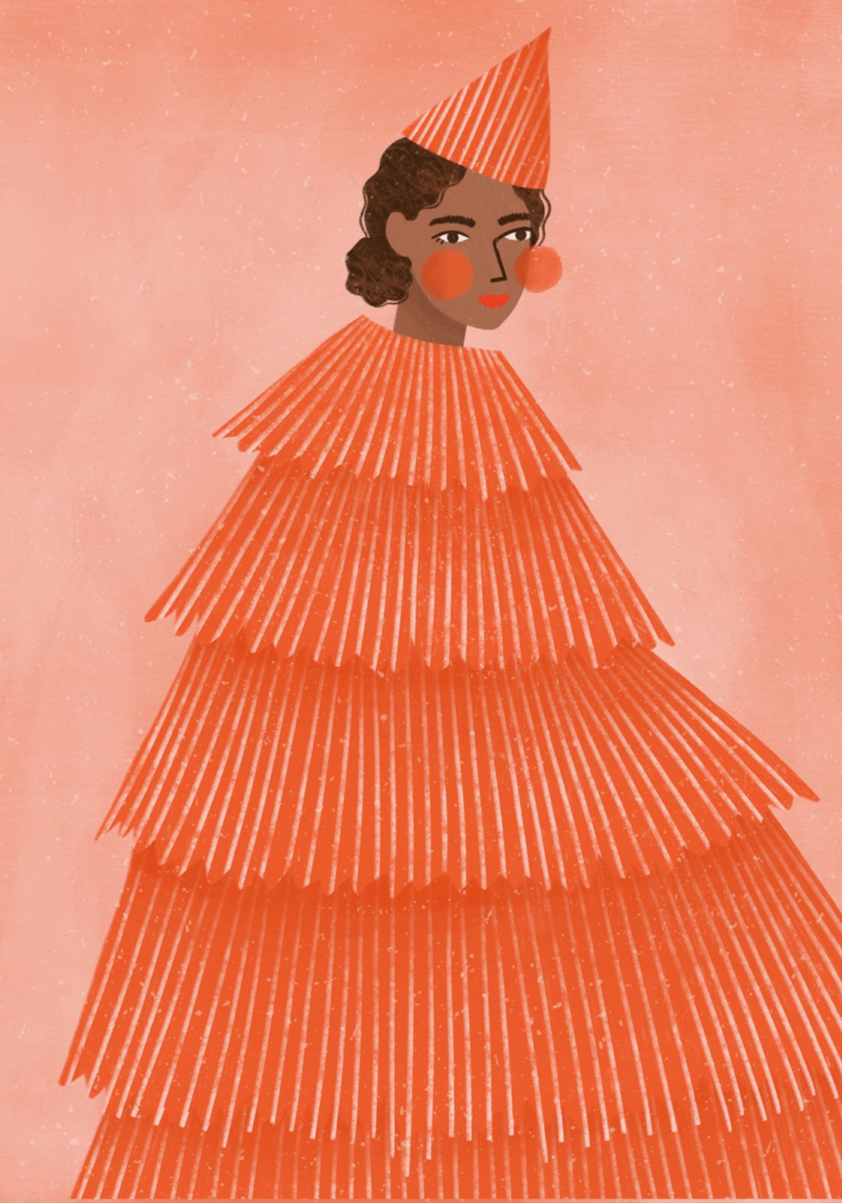 Orange Party Girl - Posterbox