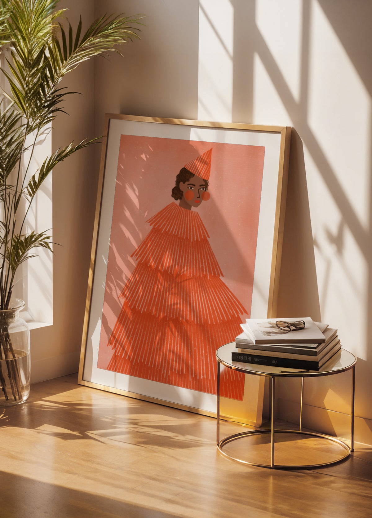 Orange Party Girl - Posterbox