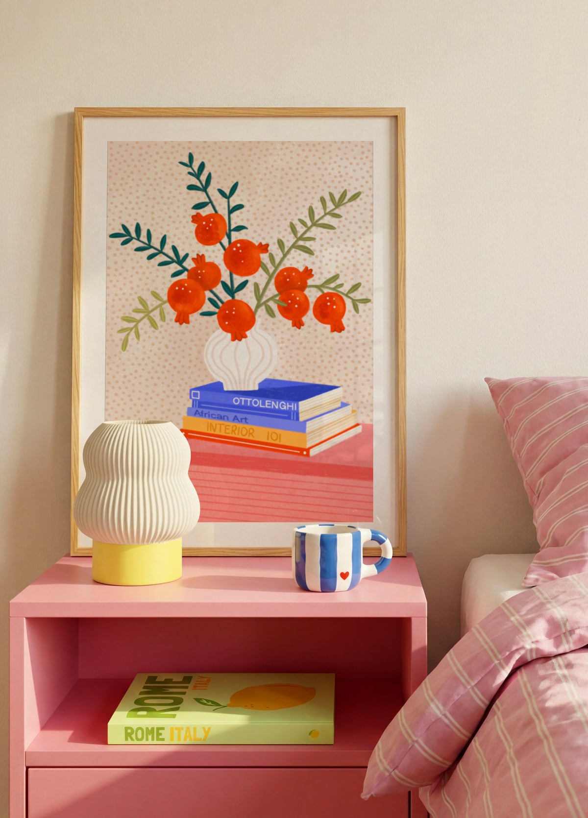 Cozy Tabletop Pomegranates - Posterbox