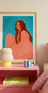 Serene Striped Woman - Posterbox
