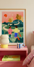 Friends Walking Winding Path - Posterbox