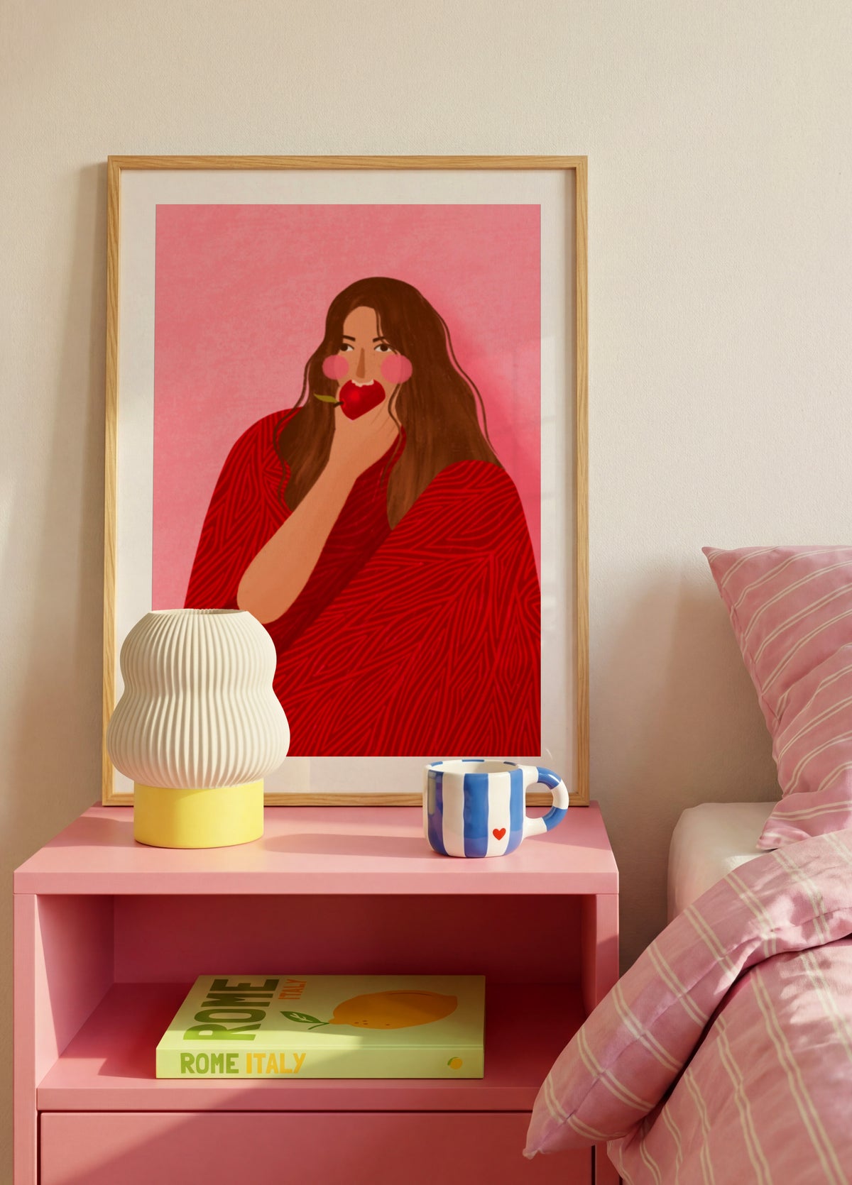Cozy Woman Apple - Posterbox