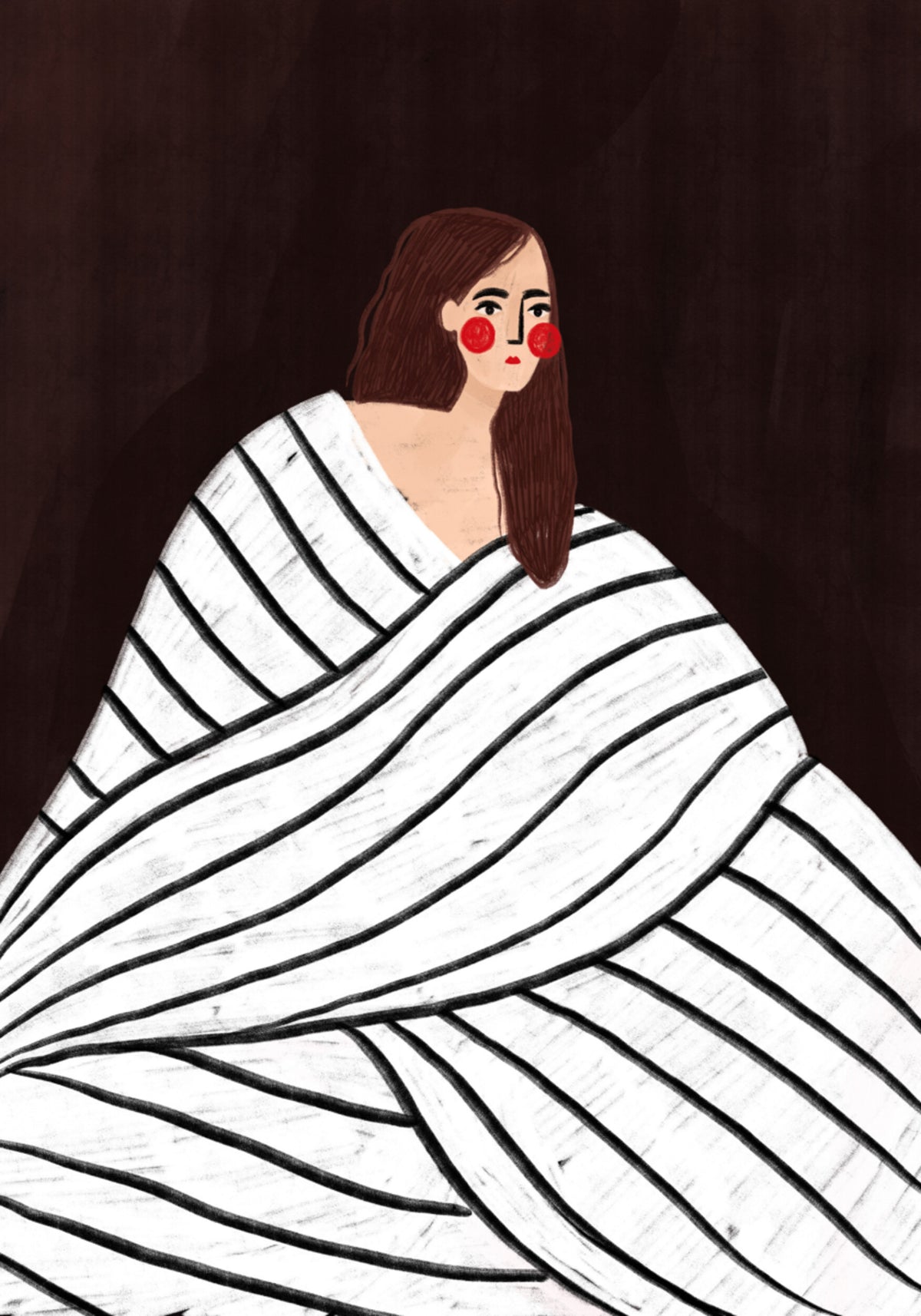 Quiet Striped Portrait - Posterbox