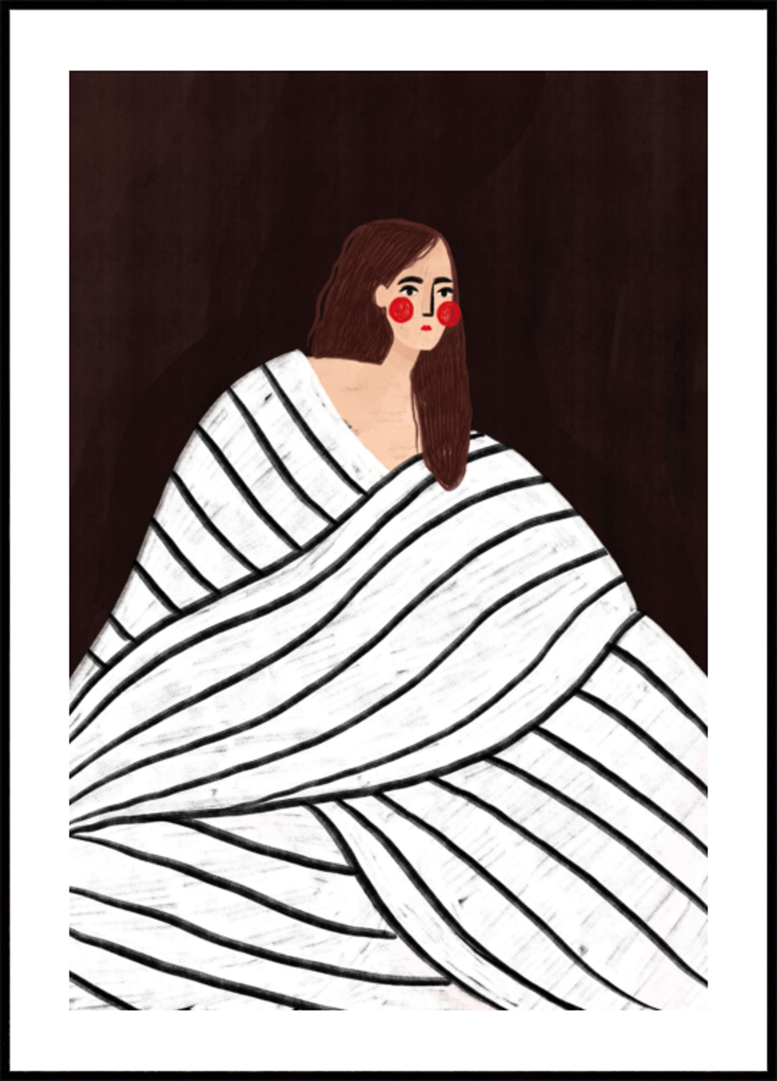 Quiet Striped Portrait
