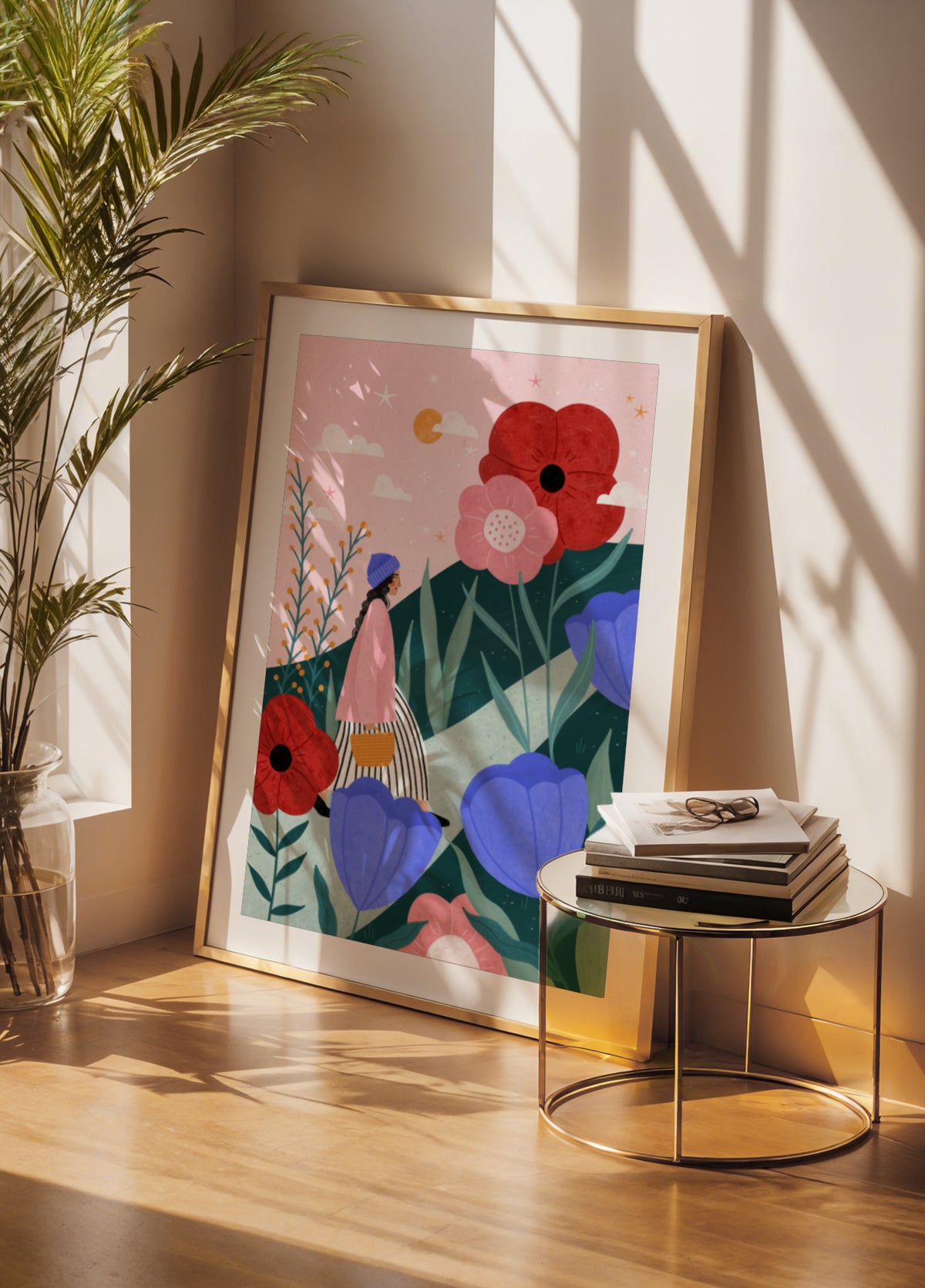 Whimsical Flower Path - Posterbox