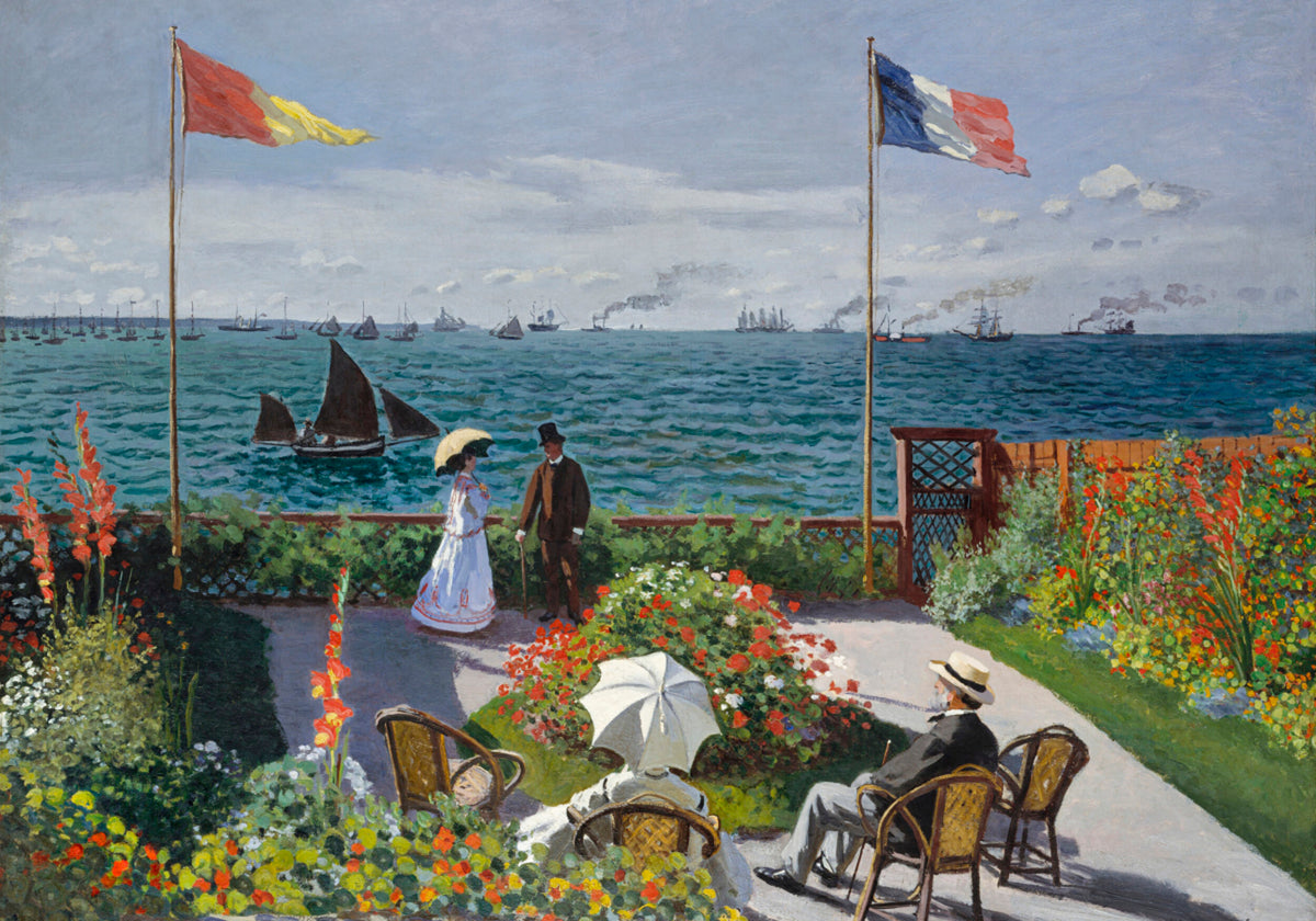 Garden At Sainte Adresse By Claude Monet - Posterbox