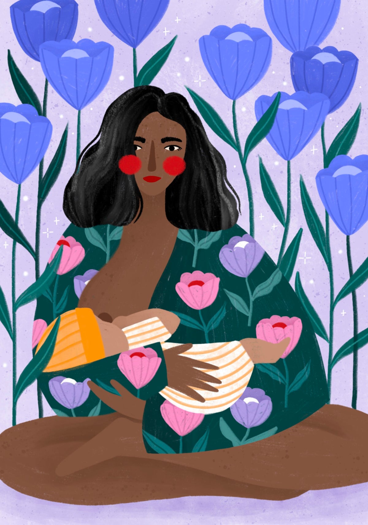Mother's Floral Embrace - Posterbox