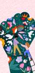 Empowering Floral Fist - Posterbox