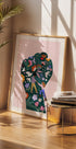 Empowering Floral Fist - Posterbox